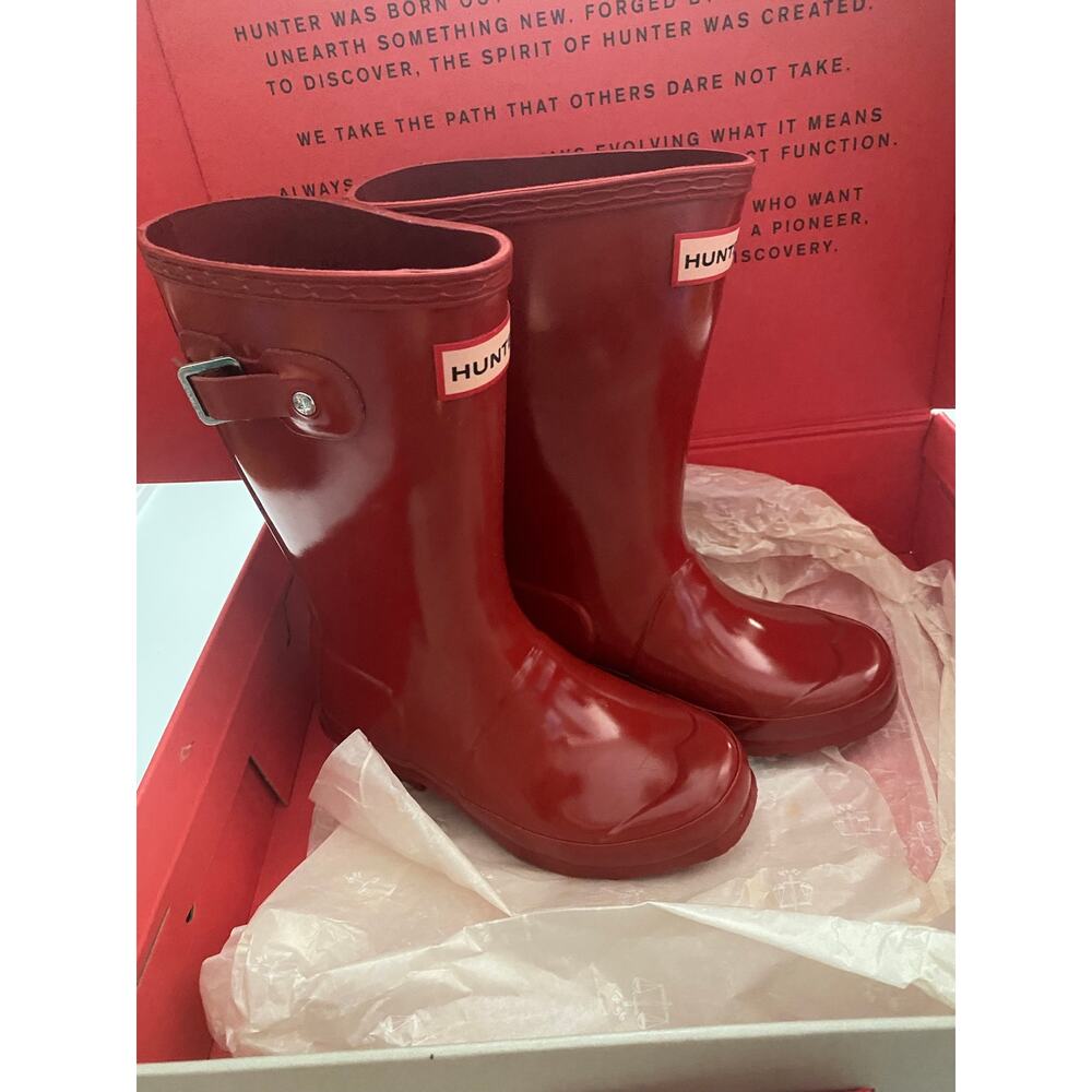Hunter Rain Boots Glossy Red